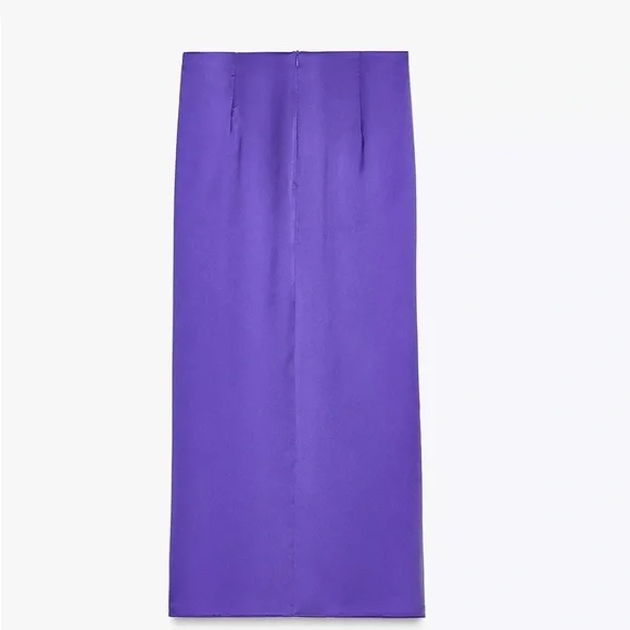 🔥🔥Zara Purple Satin Skirt - Picture 4 of 4